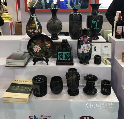 德州梁子黑陶20余种产品亮相中国国际旅游商品博览会